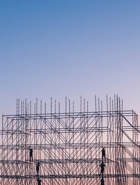 metal scaffolding